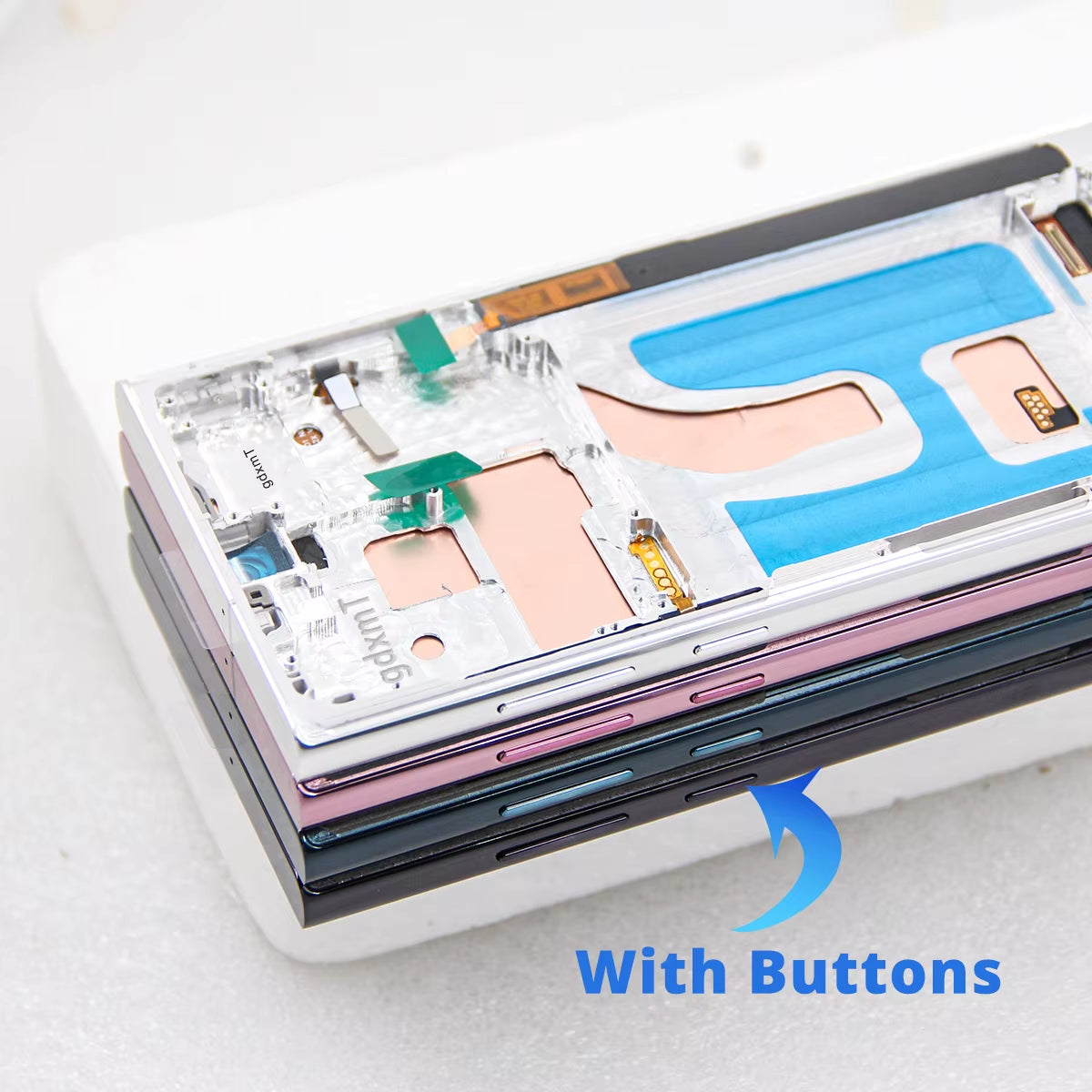 For Samsung S22 Ultra 5G Display with Frame Replacement LCD Touch Screen Digitizer Assembly S908 S908B S908U S908W S908E