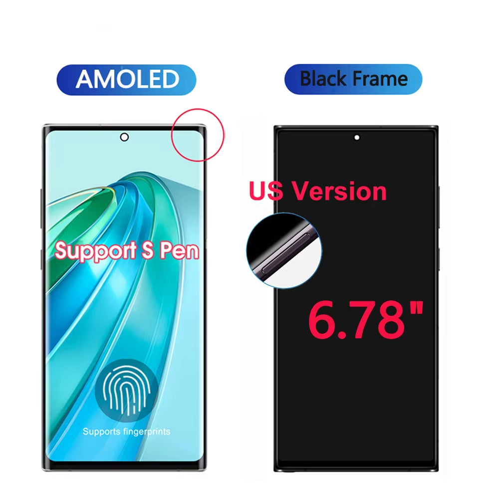 TFT/OLED/AMOLED/OEM Display für Galaxy S23 Ultra - Mit Gehäuse & Stift