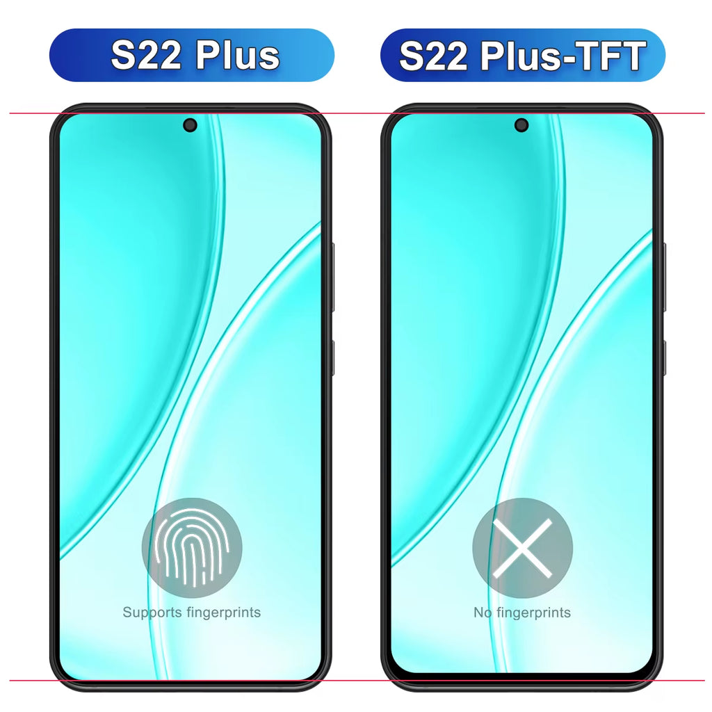 For Samsung S22 plus OLED/TFT LCD Display Touch Screen Digitizer with Frame for S22+ S906 S906B S906B/DS S906U - Replacement