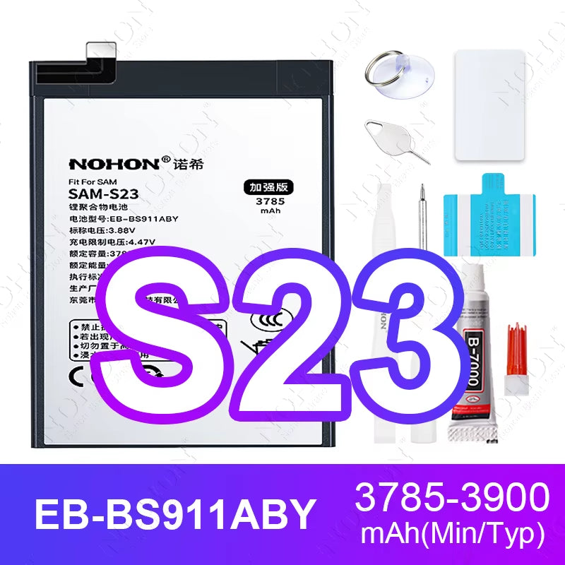 NOHON Battery for Samsung S20 Ultra S24 S23 S22 21 FE S10 Lite S10E Note 20 10 plus 9 S20+ S21+ S10+ SM-G988 G985 G998 Bateria