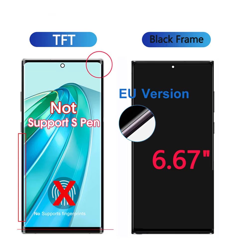 TFT/OLED/AMOLED/OEM Display für Galaxy S23 Ultra - Mit Gehäuse & Stift