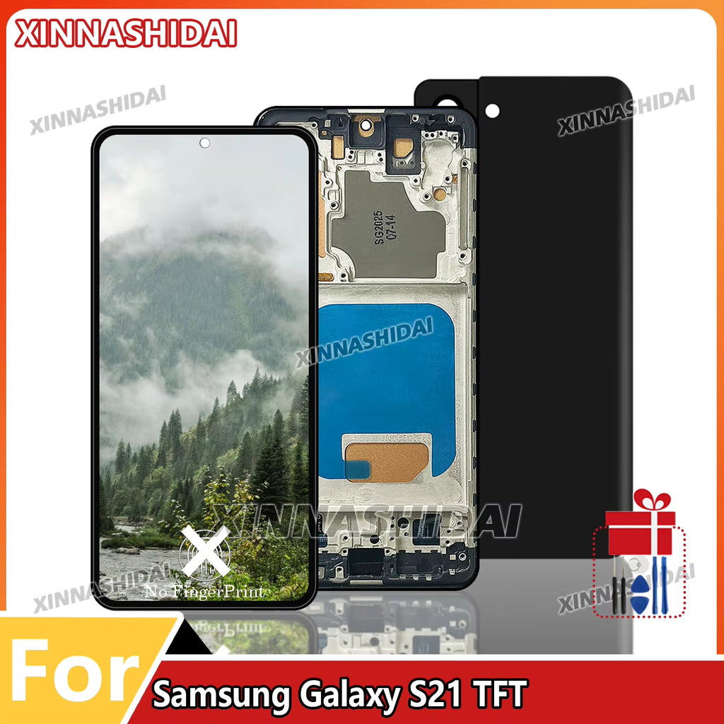 TFT for  Galaxy S21 G991 G990F/DS LCD Display Touch Screen Digitizer for  S21